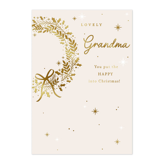 Hallmark Christmas Card - Lovely Grandma