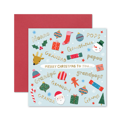 Hallmark Christmas Card For Grandfather - Loved So Very Much