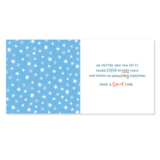 Hallmark Christmas Card For Grandfather - Loved So Very Much