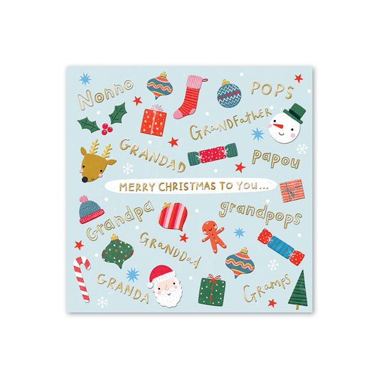 Hallmark Christmas Card For Grandfather - Loved So Very Much