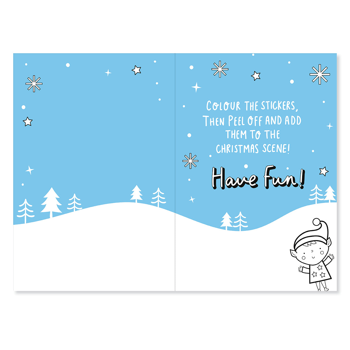 Hallmark Crayola Christmas Card For Daddy - Sticker & Colour