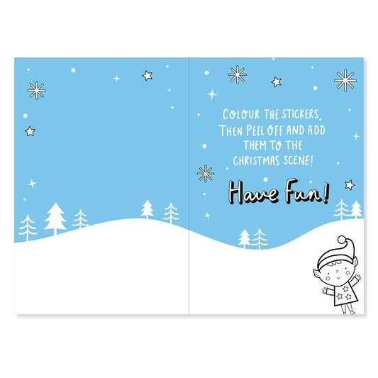Hallmark Crayola Christmas Card For Daddy - Sticker & Colour