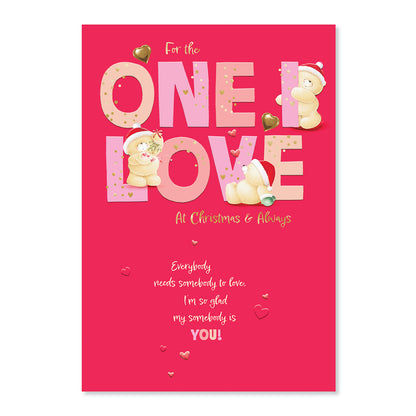 Hallmark Forever Friends Christmas Card For One I Love - My Somebody