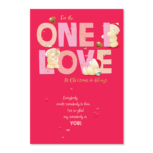 Hallmark Forever Friends Christmas Card For One I Love - My Somebody