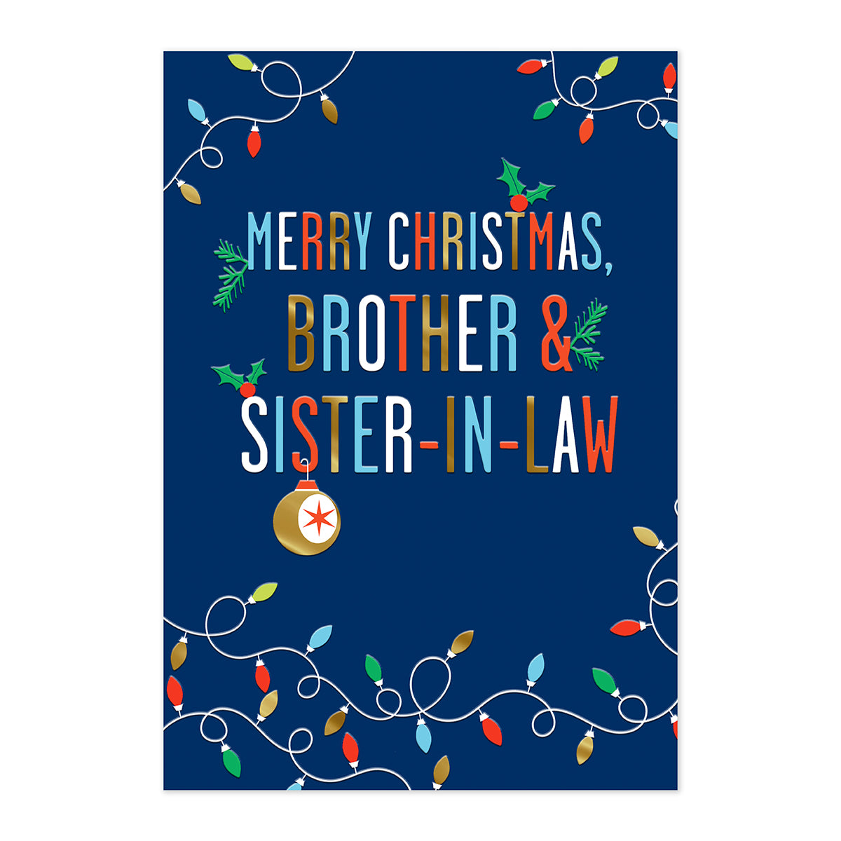 Hallmark Christmas Card - Brother & Sister-in-Law