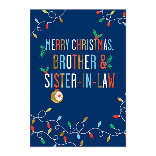 Hallmark Christmas Card - Brother & Sister-in-Law