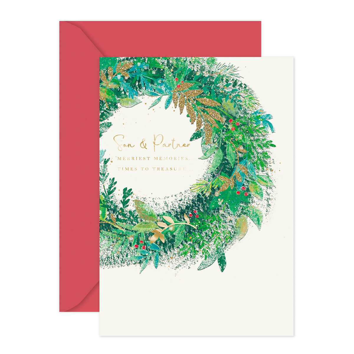 Hallmark Christmas Card - Son & Partner