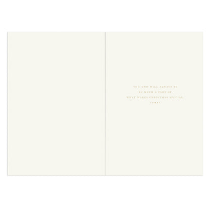 Hallmark Christmas Card - Son & Partner