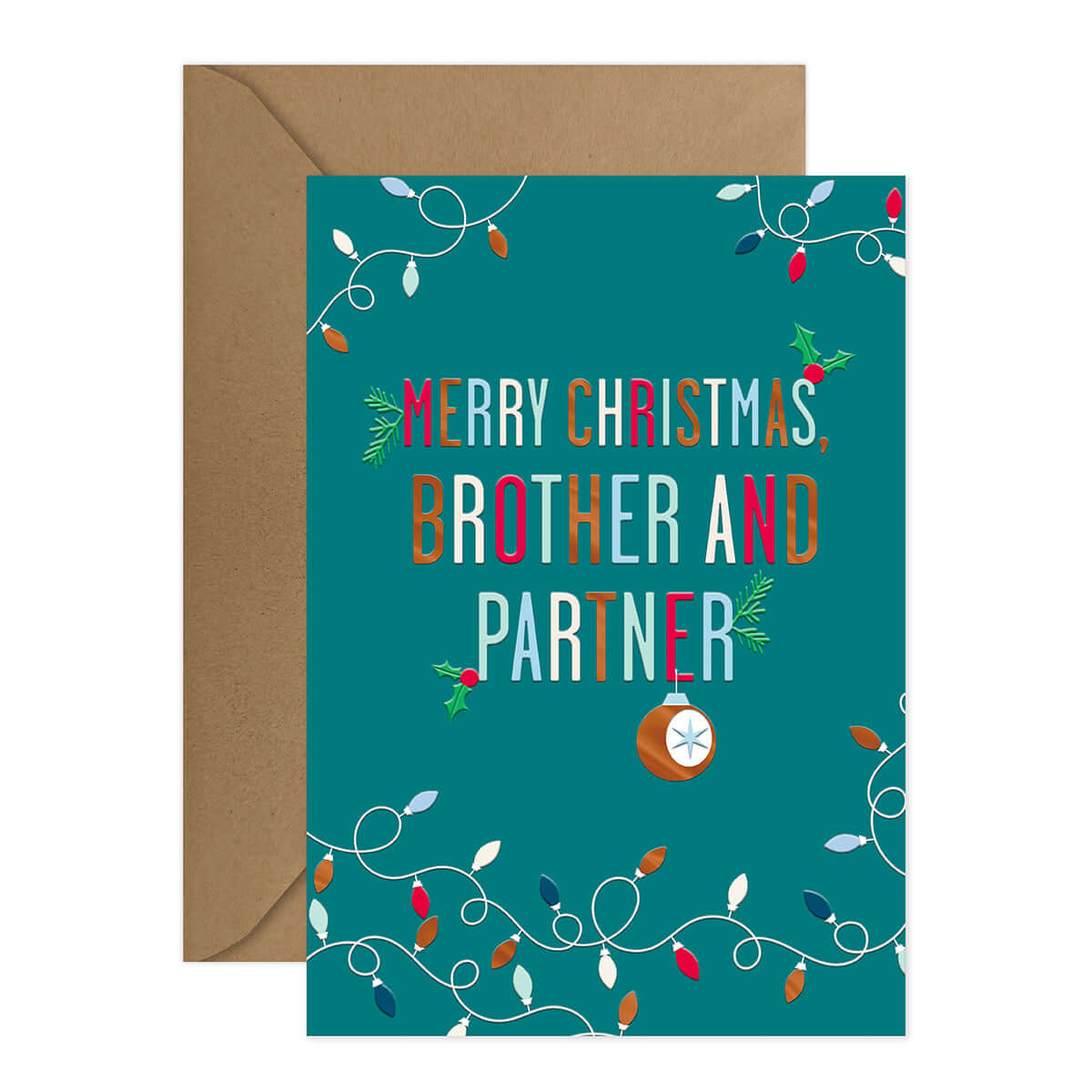Hallmark Christmas Card - Brother & Partner