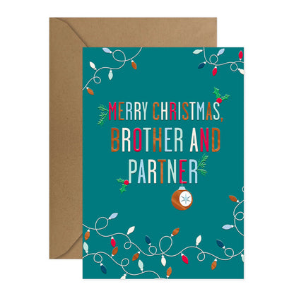 Hallmark Christmas Card - Brother & Partner
