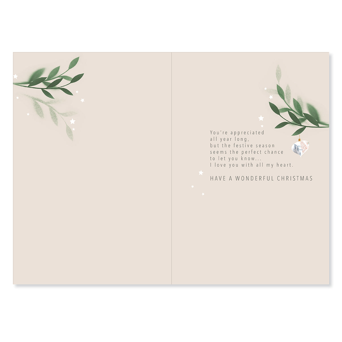 Hallmark Christmas Card - One I Love