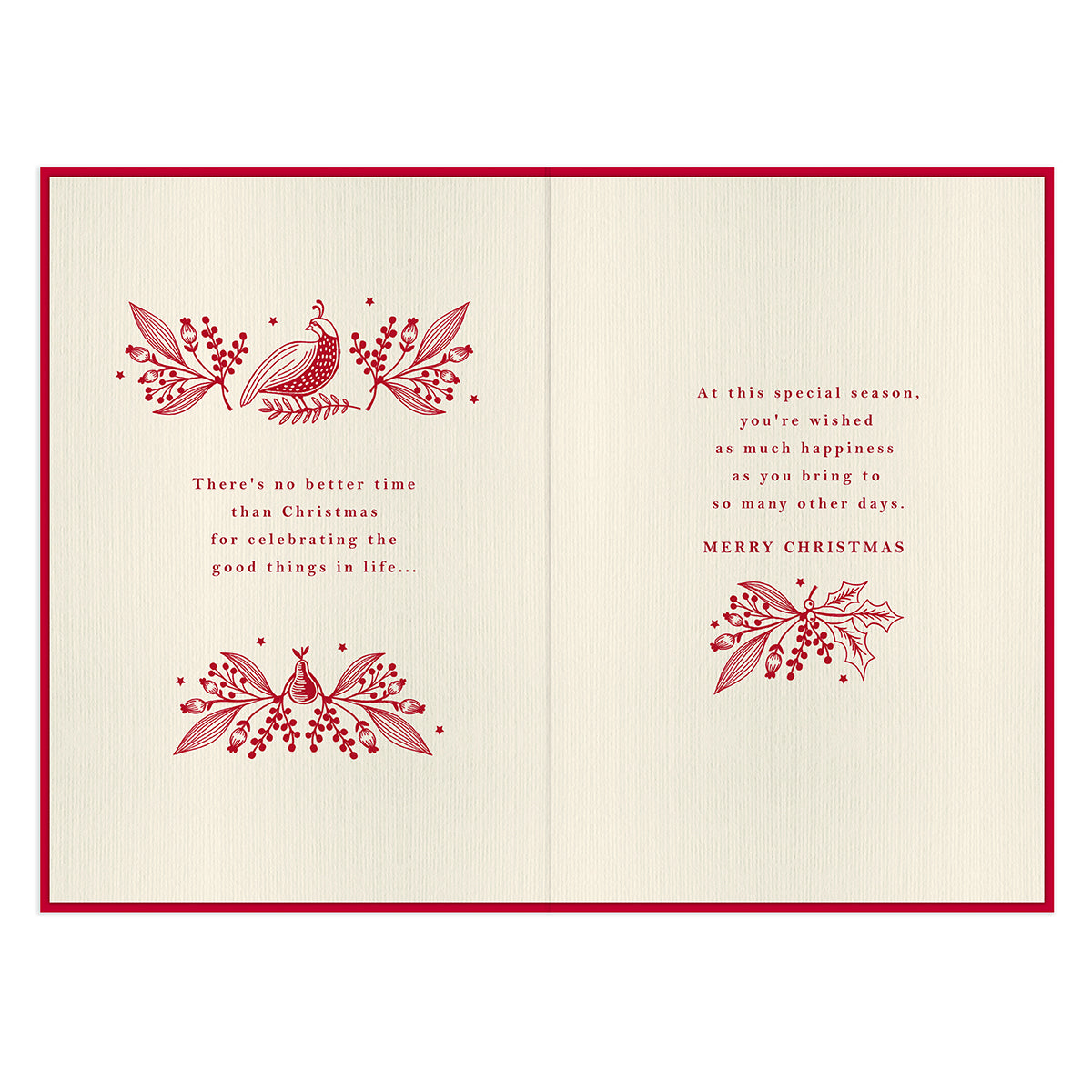 Hallmark Christmas Card - Warm Wishes at Christmas Time