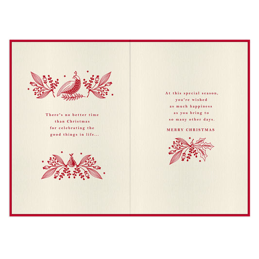 Hallmark Christmas Card - Warm Wishes at Christmas Time
