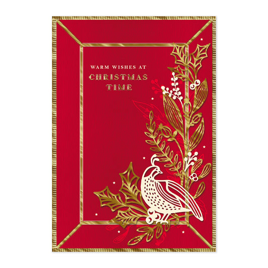 Hallmark Christmas Card - Warm Wishes at Christmas Time
