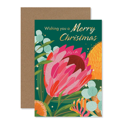 Hallmark x Christie Williams Christmas Card - Protea Bouquet