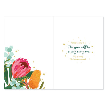 Hallmark x Christie Williams Christmas Card - Protea Bouquet