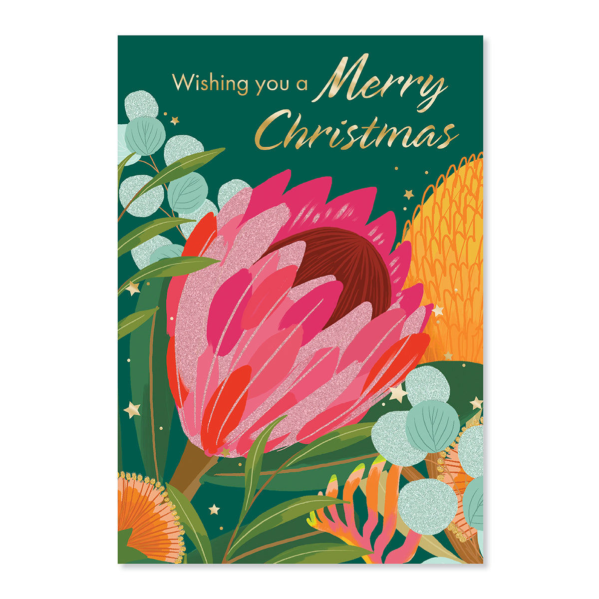 Hallmark x Christie Williams Christmas Card - Protea Bouquet