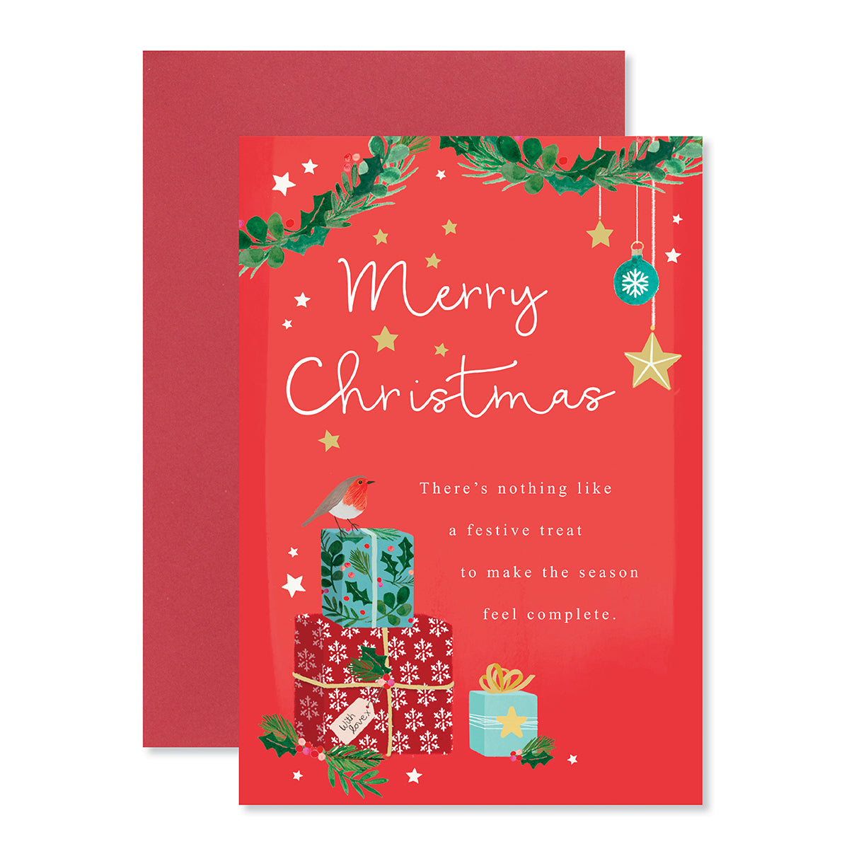 Hallmark Christmas Card Money Wallet & Gift Card Holder - Festive Treat