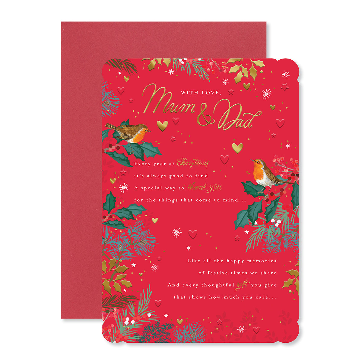 Hallmark Christmas Card - Mum & Dad