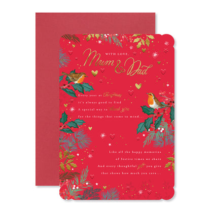 Hallmark Christmas Card - Mum & Dad