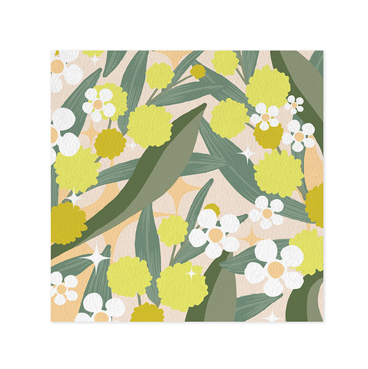 Hallmark x Christie Williams Gallery Blank Greeting Card - Whimsical Wattle