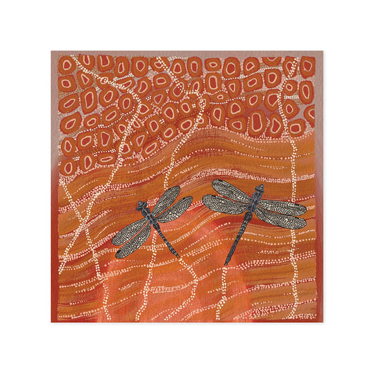 Hallmark x Emma Stenhouse Gallery Blank Greeting Card - Dragonfly Duo