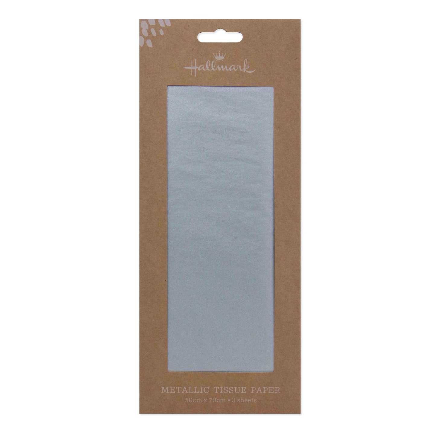 Hallmark Tissue Paper Pack - 4 sheets, metallic silver