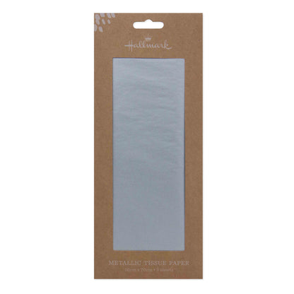 Hallmark Tissue Paper Pack - 4 sheets, metallic silver