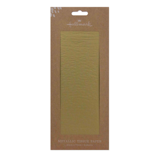 Hallmark Tissue Paper Pack - 4 sheets, metallic gold