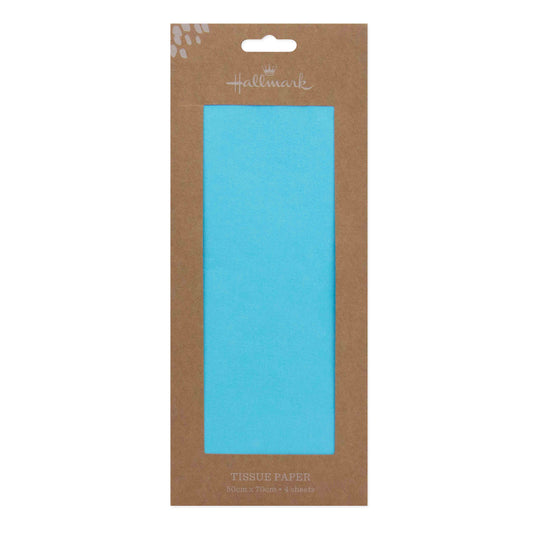 Hallmark Tissue Paper Pack - 4 sheets, aqua/baby blue