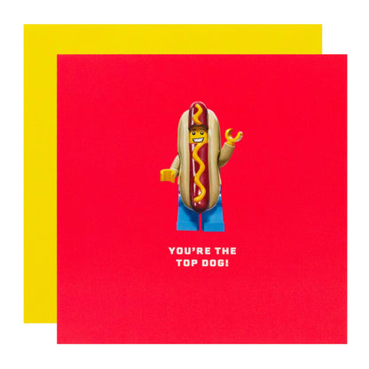 Hallmark LEGO Greeting Card - You're the top dog!