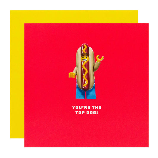 Hallmark LEGO Greeting Card - You're the top dog!
