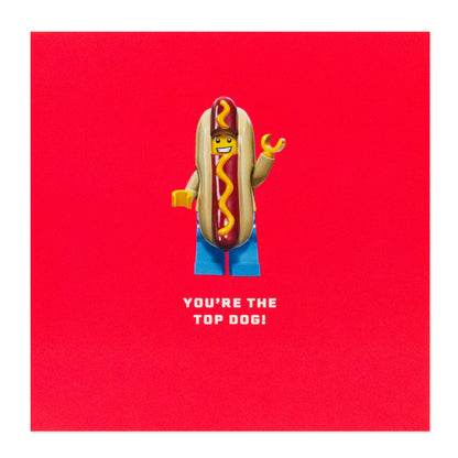 Hallmark LEGO Greeting Card - You're the top dog!