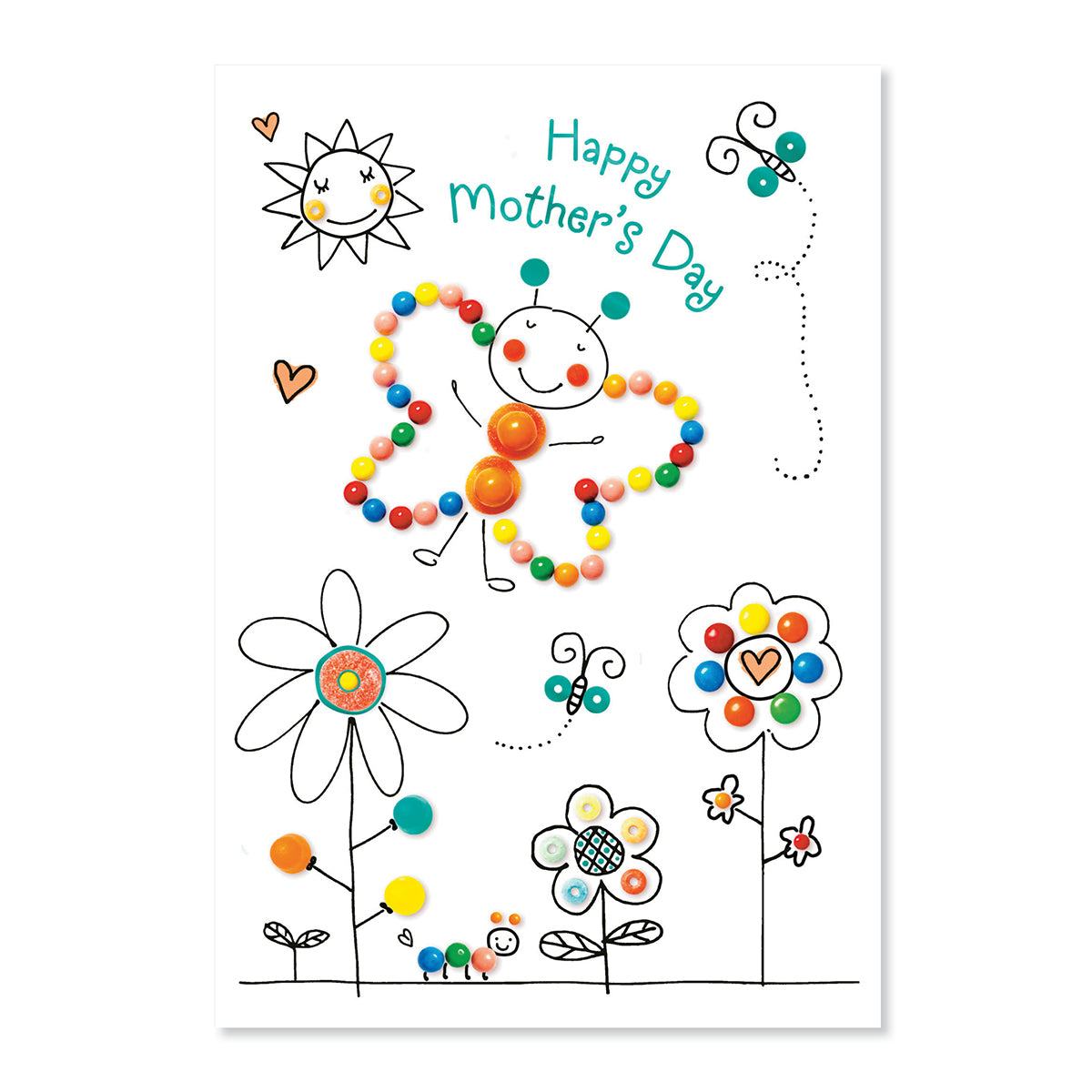 Hallmark Mother's Day Card - Everything Good featuring a colourful illustration of flowers and a cheerful butterfly design.