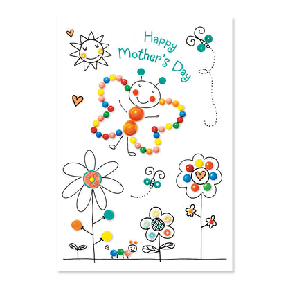Hallmark Mother's Day Card - Everything Good featuring a colourful illustration of flowers and a cheerful butterfly design.
