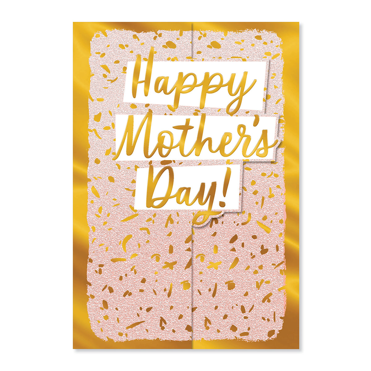 Hallmark Mother's Day Card - Celebrate Every Day with gold foil details, confetti design, and 'Happy Mother's Day!' message.