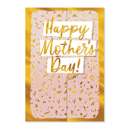 Hallmark Mother's Day Card - Celebrate Every Day with gold foil details, confetti design, and 'Happy Mother's Day!' message.