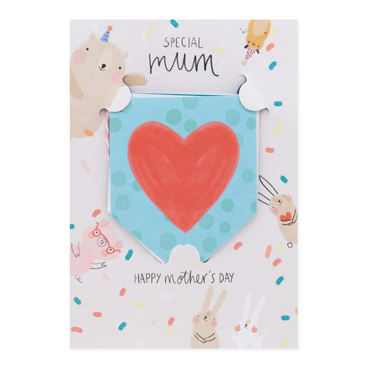 Hallmark Mother's Day Card - Perfect Like You featuring vibrant illustrations and removable bunting, perfect for celebrating Mum.