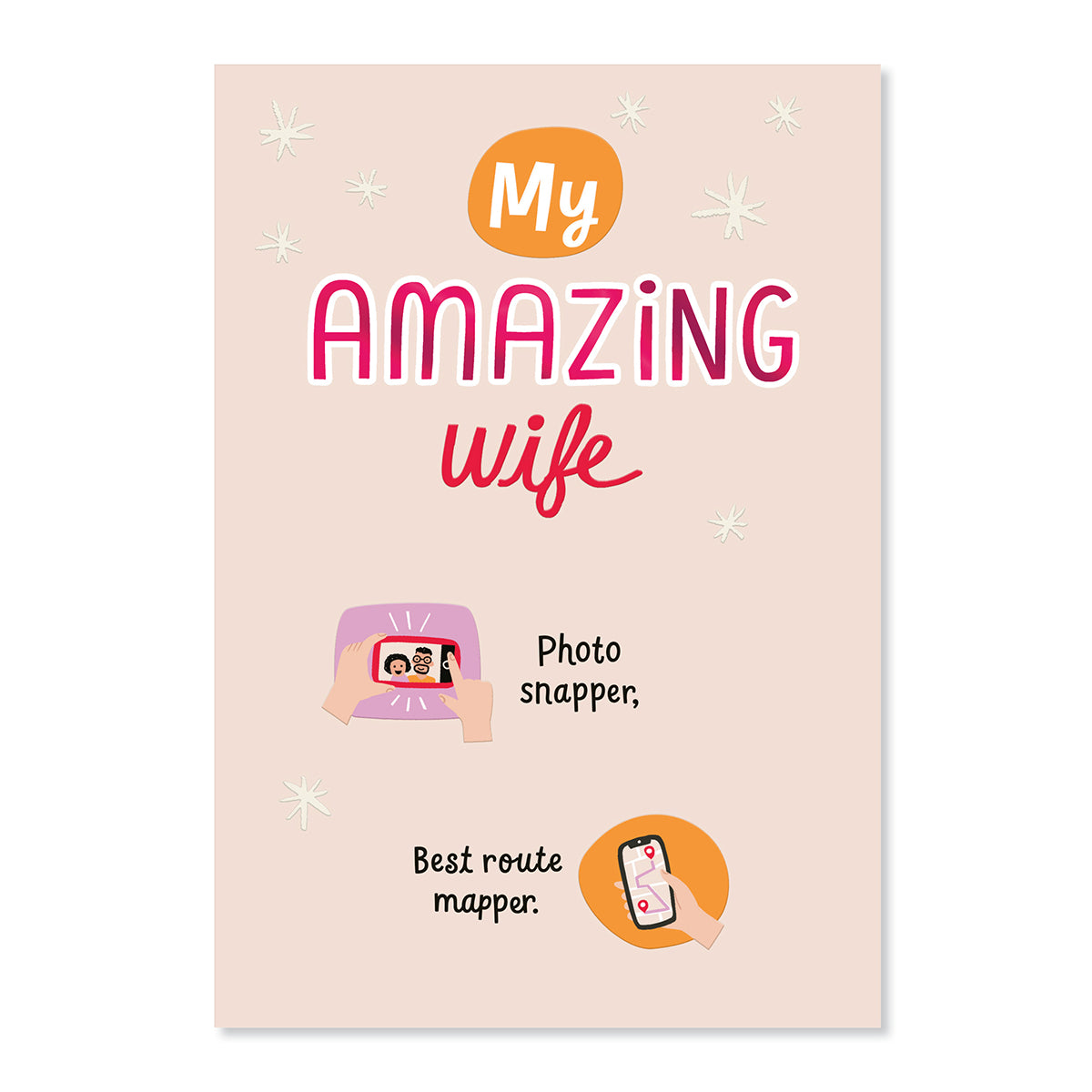 Hallmark Mother's Day Card For Wife - Awesome Mother with pink foil and embossed features, showcasing the text and illustrations.