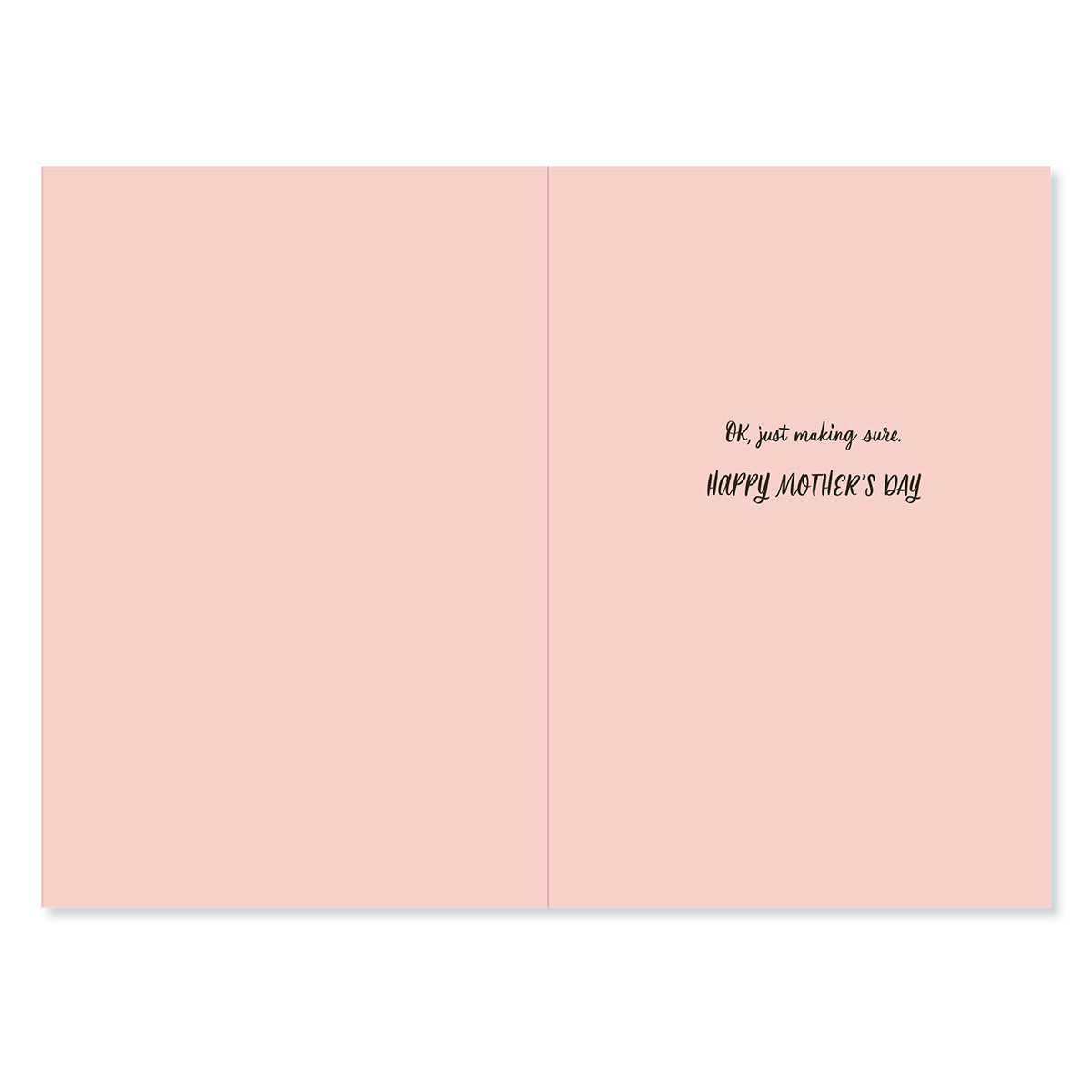 Hallmark Mother's Day Card - The Coolest inside view, featuring a pink background and black text for heartfelt wishes.
