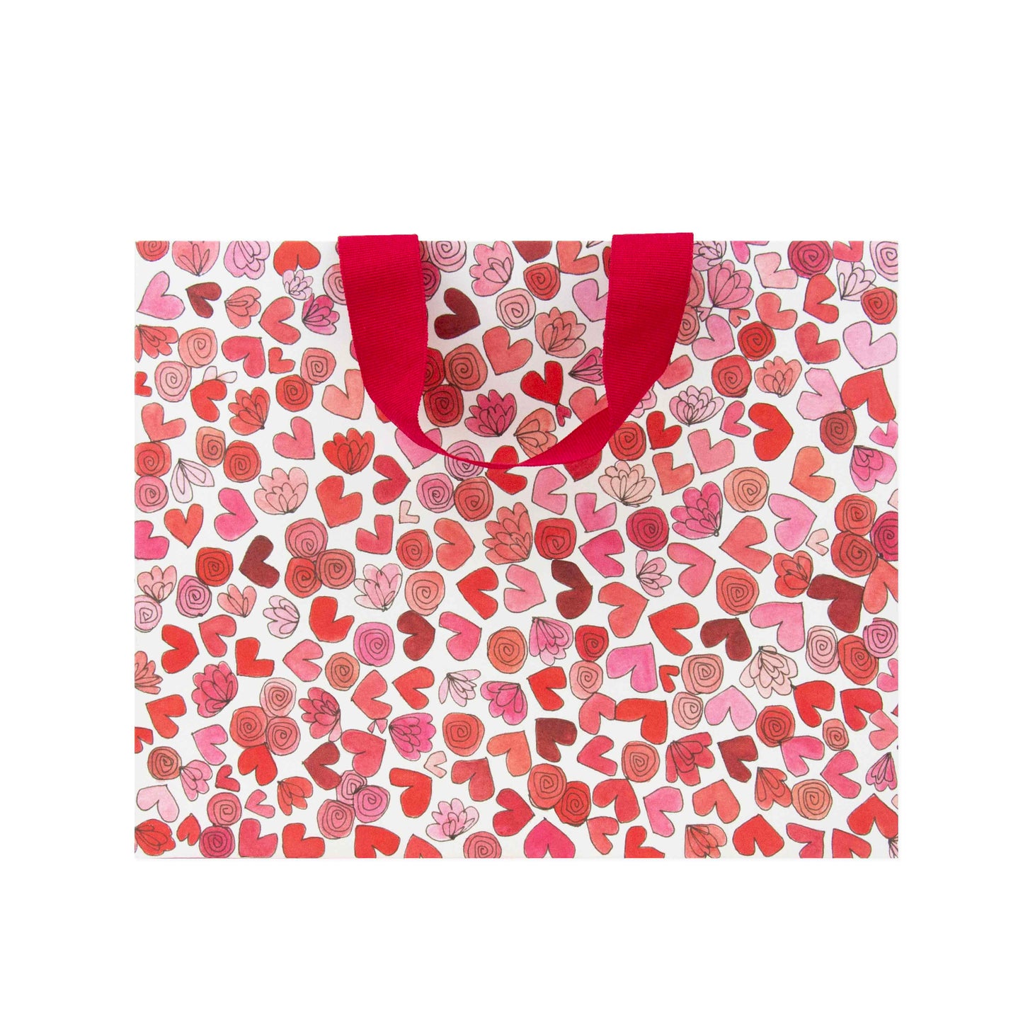 Hallmark x Love, Meredith Medium Gift Bag - Hearts & Flowers
