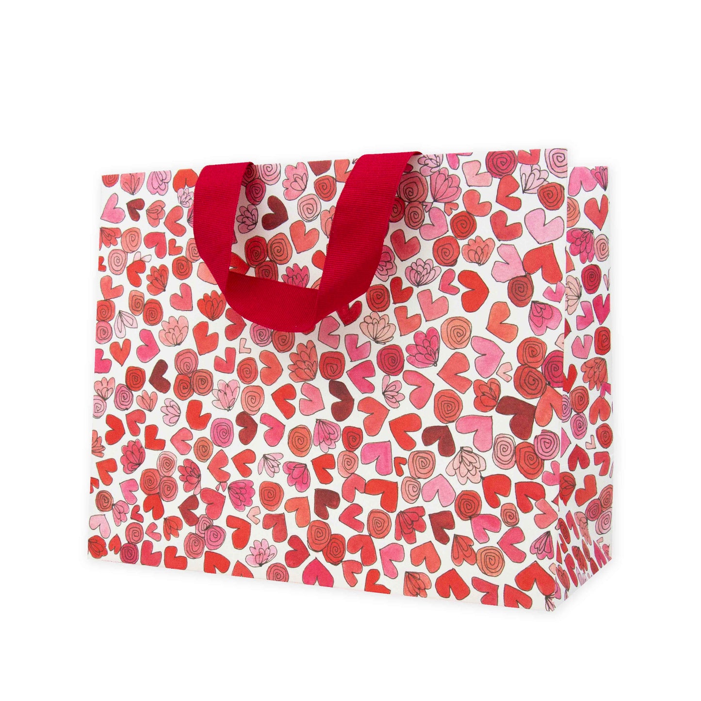 Hallmark x Love, Meredith Medium Gift Bag - Hearts & Flowers