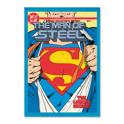 Hallmark DC™ Superman™ Comic Book Greeting Card featuring a comic cover design with Superman revealing his emblem.