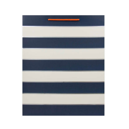 Hallmark Large Gift Bag - Blue & White Stripes