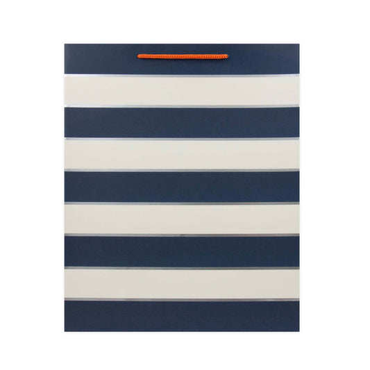 Hallmark Large Gift Bag - Blue & White Stripes