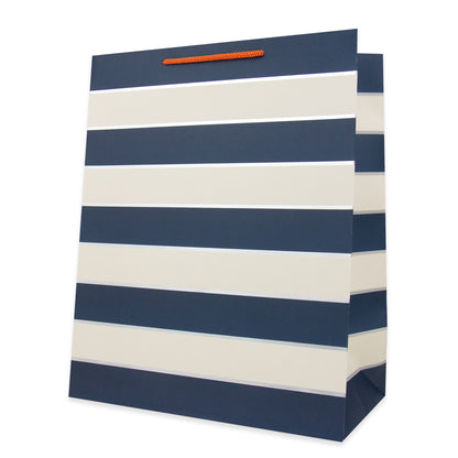 Hallmark Large Gift Bag - Blue & White Stripes