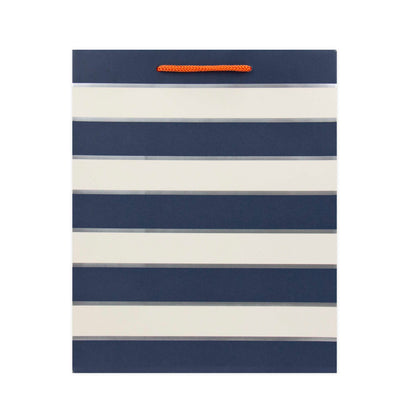 Hallmark Medium Gift Bag - Blue & White Stripes