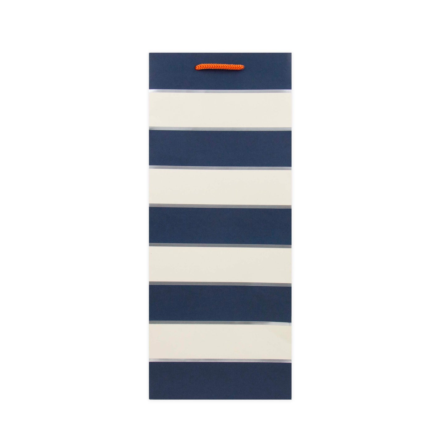 Hallmark Bottle Gift Bag - Blue & White Stripes