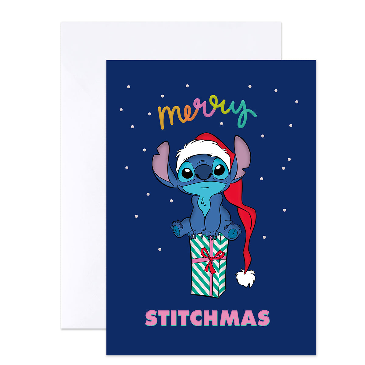 Hallmark Boxed Christmas Cards 8 Pack - Disney Stitch