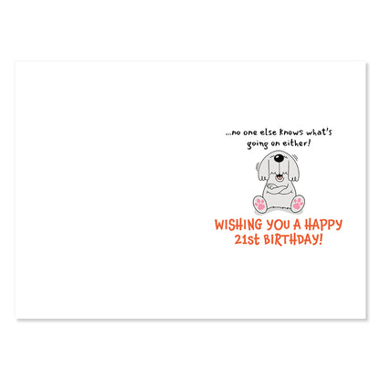 Hallmark 21st Birthday Card - Big Secret
